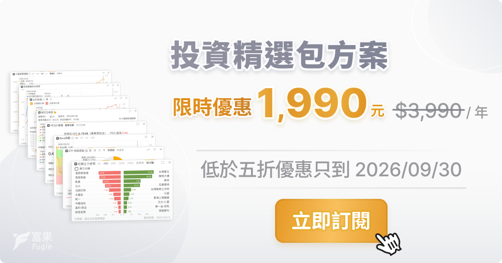 富果投資精選包限時優惠