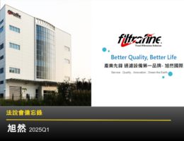 【法說會備忘錄】旭然 20250528