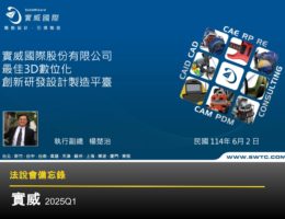 【法說會備忘錄】實威 20250602