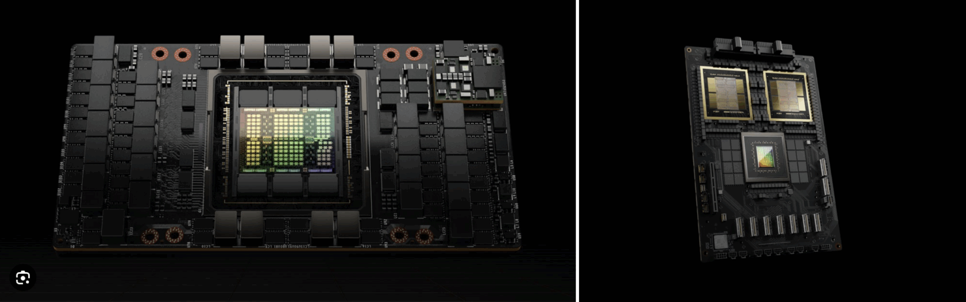 NVIDIA H100 與 B200 產品圖