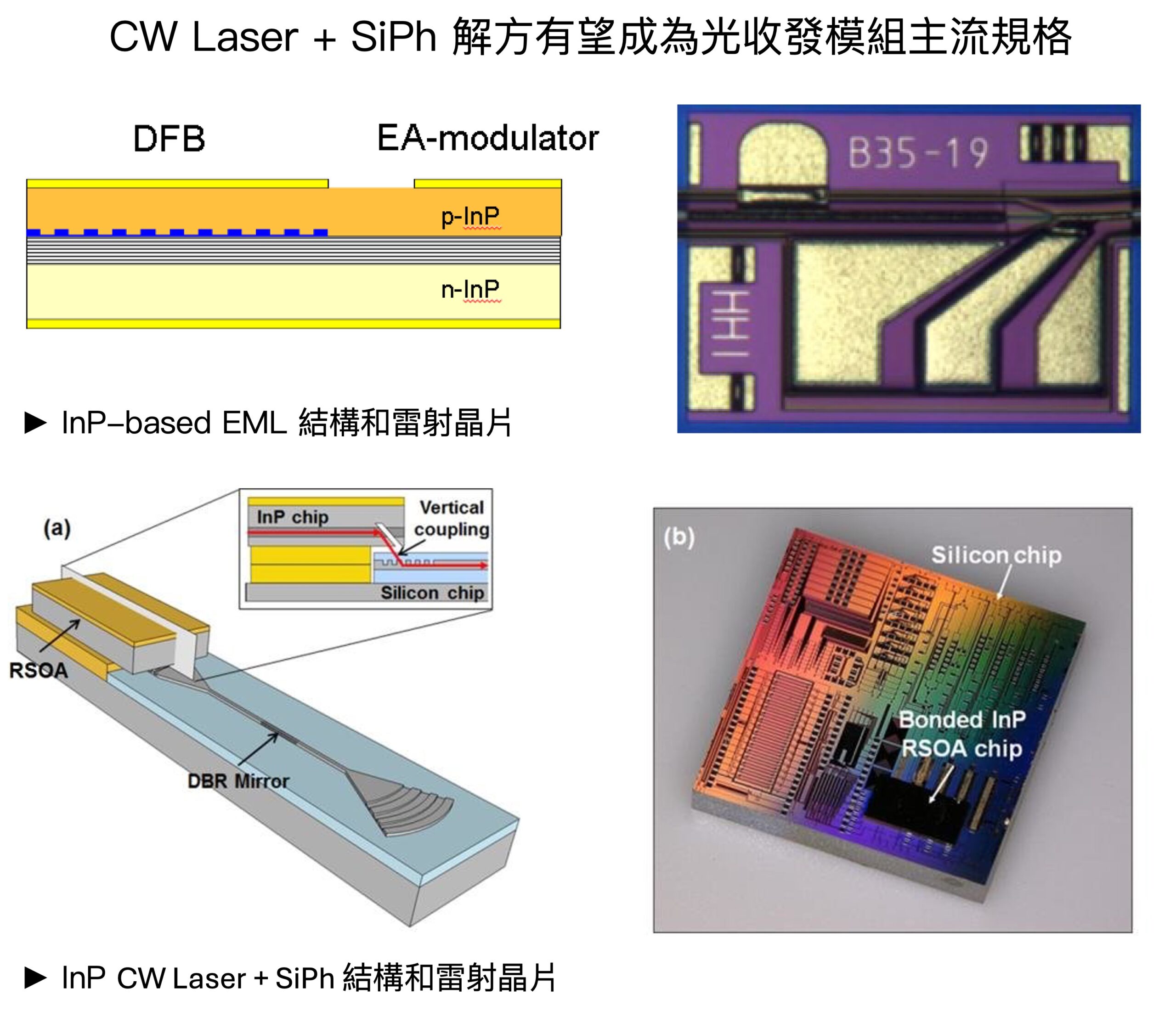 InP-based EML 和 CW Laser SiPh 雷射解方